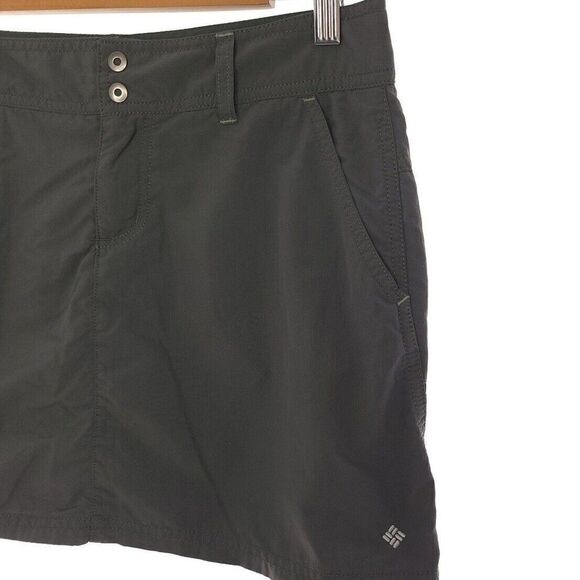 Columbia Omni Shade Sun Protection Solid Green Outdoor Skort Size 2 - Picture 4 of 14